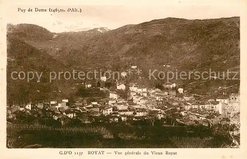 Royat les Bains Vue generale du vieux Royat