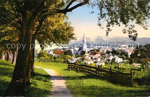 Bad Hall Oberoesterreich Ansicht vom Waldrand aus Kat. Bad Hall