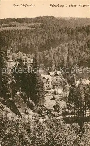 Baerenburg Sachsen Hotel Schaefermuehle Kat. Altenberg