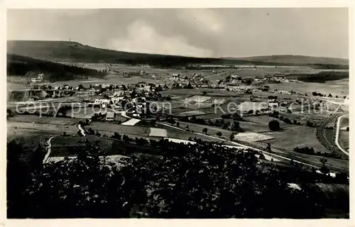 Altenberg Erzgebirge Panorama mit Blick vom Geisingberg Kat. Geising