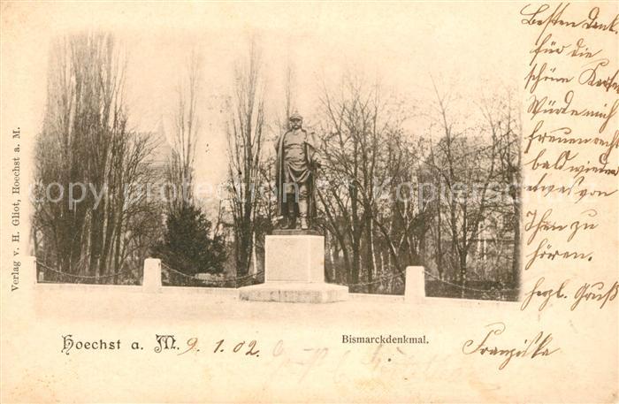 Frankfurt Hoechst Main Bismarckdenkmal Nr. sa50088