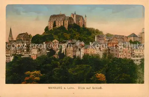 Marburg Lahn Schlossblick Kat. Marburg