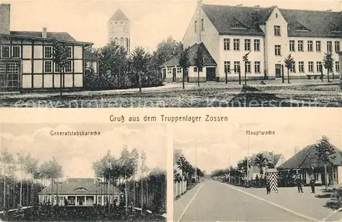 AK / Ansichtskarte Zossen Truppenlager Generalstabsbaracke Hauptwache Kat. Zossen