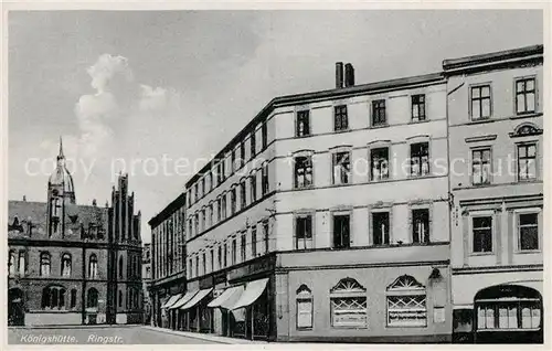 AK / Ansichtskarte Koenigshuette Oberschlesien Ringstrasse Kat. Chorzow