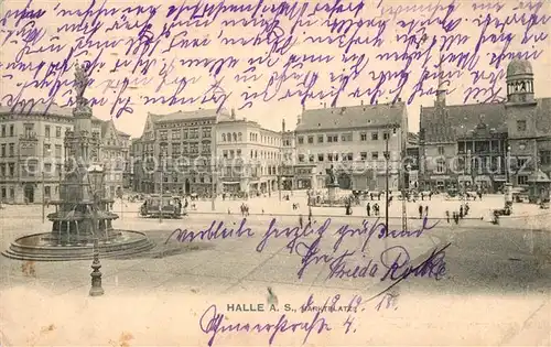 AK / Ansichtskarte Halle Saale Marktplatz Kat. Halle