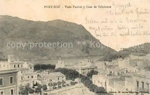 AK / Ansichtskarte Port Bou Vista Parcial y Casa de Telefonos Kat. Miramar Andalucia