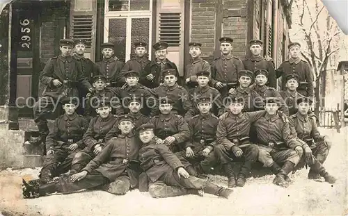 AK / Ansichtskarte Militaria WK1 Gruppenfoto Ecke fehlt 