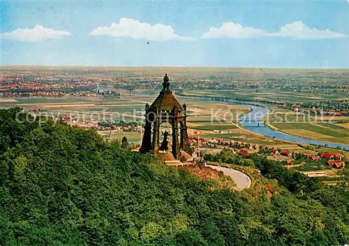 AK / Ansichtskarte Porta Westfalica Westfaelische Pforte Kaiser Wilhelm Denkmal Wittekindsberg Kat. Porta Westfalica