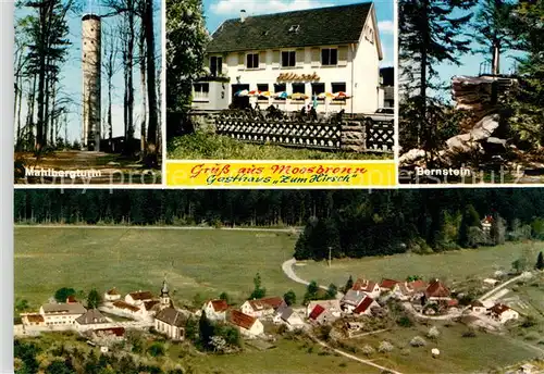 AK / Ansichtskarte Moosbronn Gasthaus Zum Hirsch Bernstein Mahlbergturm Kat. Gaggenau