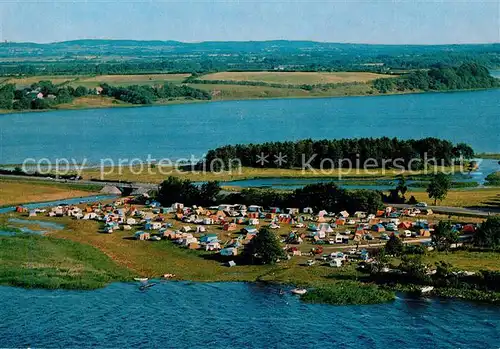 AK / Ansichtskarte Schleswig Holstein Fliegeraufnahme Campingplatz Haddeby Kat. Schleswig