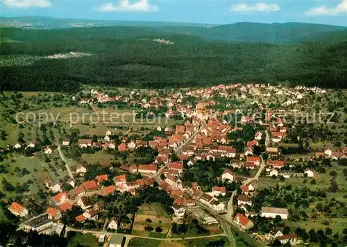 AK / Ansichtskarte Schwann Fliegeraufnahme Kat. Straubenhardt