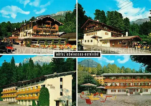 AK / Ansichtskarte Berchtesgaden Hotel Koenigssee Betriebe Kat. Berchtesgaden