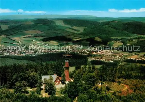 AK / Ansichtskarte Littfeld Westfalen Fliegeraufnahme Kindelsberg Turm Kat. Kreuztal