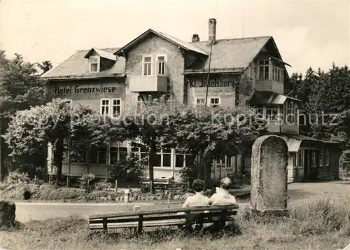 AK / Ansichtskarte Inselsberg Schmalkalden Hotel Grenzwiese Kat. Schmalkalden