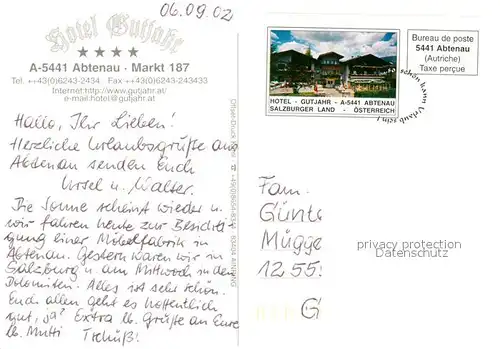 AK / Ansichtskarte Abtenau Hotel Gutjahr Kat. Abtenau