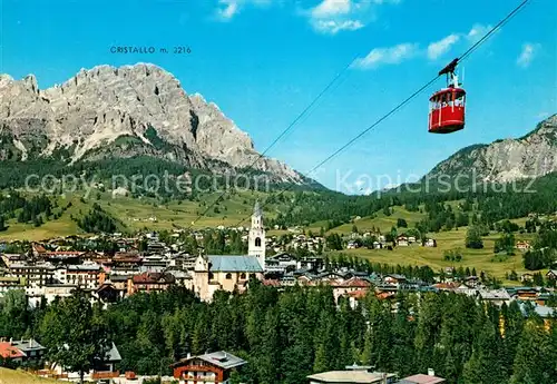 AK / Ansichtskarte Cortina d Ampezzo Funivia Monte Faloria Cristallo  Kat. Cortina d Ampezzo