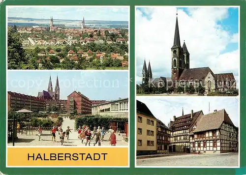 AK / Ansichtskarte Halberstadt Martinikirche Dom Clara Zetkin Gebiet Kat. Halberstadt