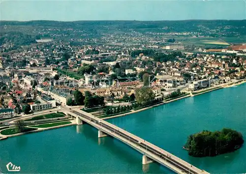 AK / Ansichtskarte Vernon Eure Fliegeraufnahme Pont  Kat. Vernon