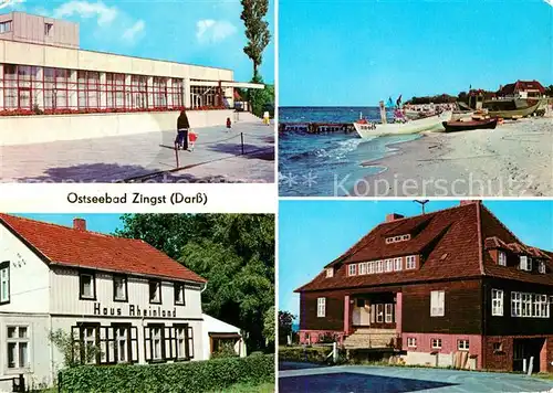 AK / Ansichtskarte Zingst Ostseebad FDGB Erholungsheim Claus Stoertebeker Haus Rheinland Kurhaus Kat. Zingst Darss