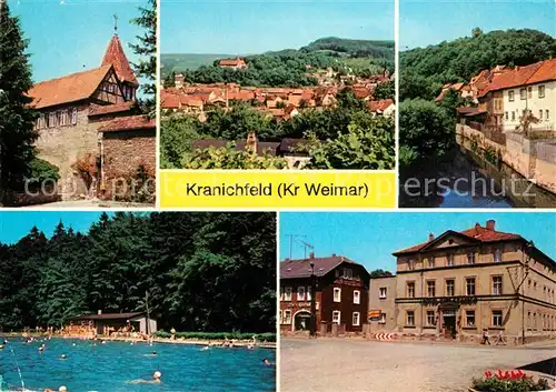 AK / Ansichtskarte Kranichfeld Niederburg Oberschloss Bad Markt Kat. Kranichfeld