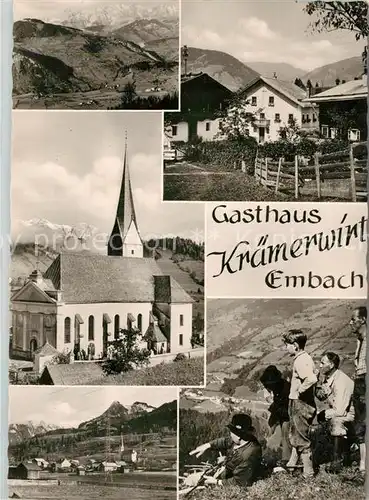 AK / Ansichtskarte Embach Gasthaus Kraemerwirt Kirche Dorfpartien Kat. Obertraubling