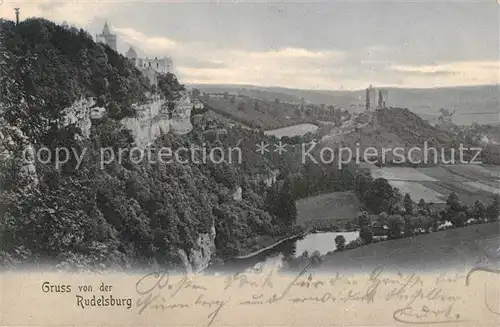 AK / Ansichtskarte Rudelsburg Panorama mit Rudelsburg Kat. Bad Koesen
