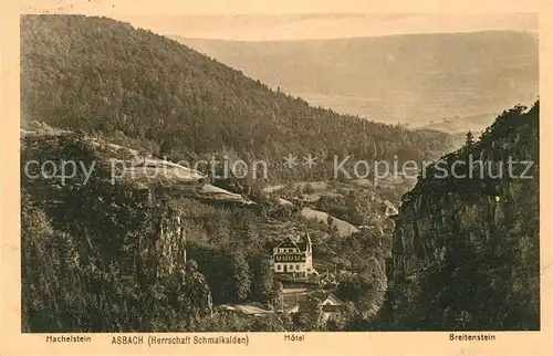 AK / Ansichtskarte Asbach Schmalkalden Hachelstein Hotel Breitenstein Kat. Schmalkalden