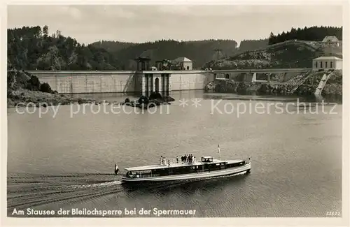 AK / Ansichtskarte Bleilochtalsperre Stausee An der Sperrmauer Kat. Schleiz