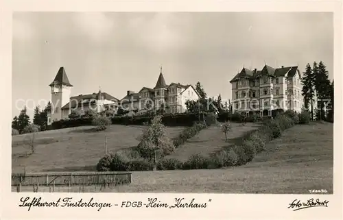 AK / Ansichtskarte Finsterbergen FDGB Heim Kurhaus Kat. Finsterbergen Thueringer Wald