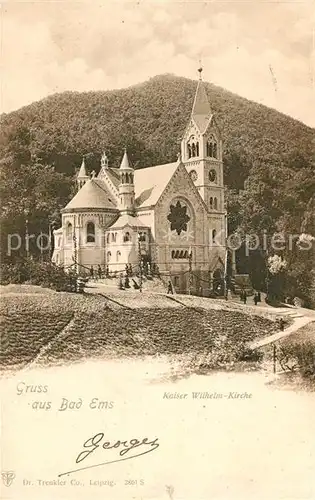 AK / Ansichtskarte Bad Ems Kaiser Wilhelm Kirche Kat. Bad Ems