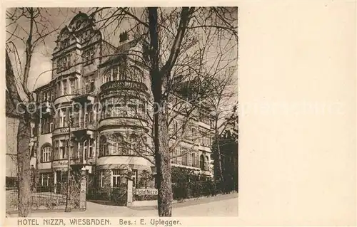 AK / Ansichtskarte Wiesbaden Hotel Nizza E. Uplegger Kat. Wiesbaden