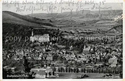 AK / Ansichtskarte Rudolstadt Blick vom Marienturm Kat. Rudolstadt