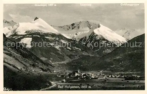 AK / Ansichtskarte Bad Hofgastein mit Graukogel Feuersang Goldberggruppe Kat. Bad Hofgastein