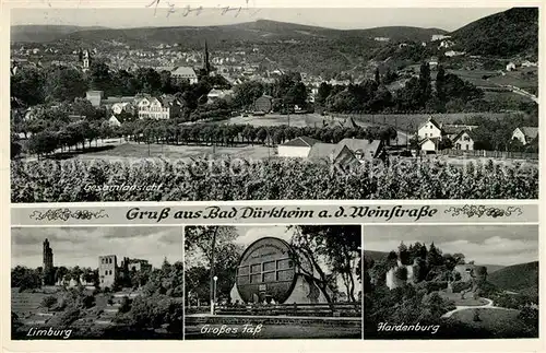 AK / Ansichtskarte Bad Duerkheim Gesamtansicht Limburg Grosses Fass Hardenburg Kat. Bad Duerkheim