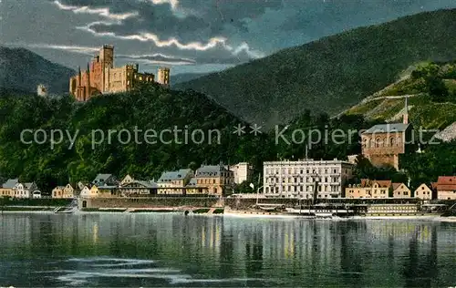 AK / Ansichtskarte Kapellen Stolzenfels Blick ueber den Rhein zum Schloss Kat. Koblenz