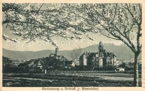 AK / Ansichtskarte Bad Godesberg Godesburg und Schloss Rheinblick Kat. Bonn
