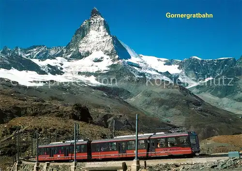 AK / Ansichtskarte Zermatt VS Gornergratbahn Matterhorn  Kat. Zermatt