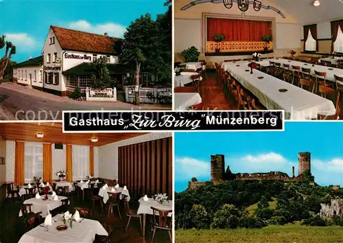 AK / Ansichtskarte Muenzenberg Gasthaus Zur Burg  Kat. Muenzenberg