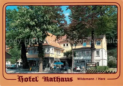 AK / Ansichtskarte Wildemann Hotel Rathaus Kat. Wildemann Harz