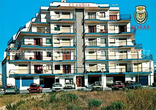 AK / Ansichtskarte Rosas Costa Brava Cataluna Apartamentos Claudia Kat. Alt Emporda