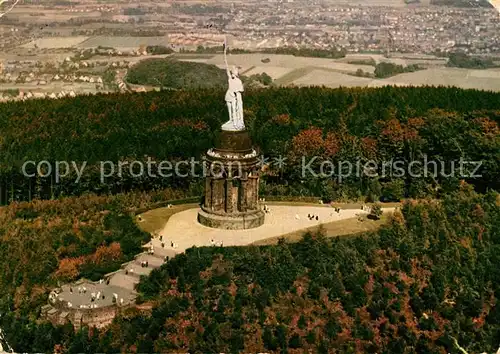 AK / Ansichtskarte Teutoburgerwald Fliegeraufnahme Hermannsdenkmal Kat. Detmold