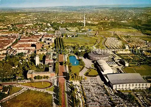 Dortmund Fliegeraufnahme Westfalenhalle Florianturm Kat. Dortmund