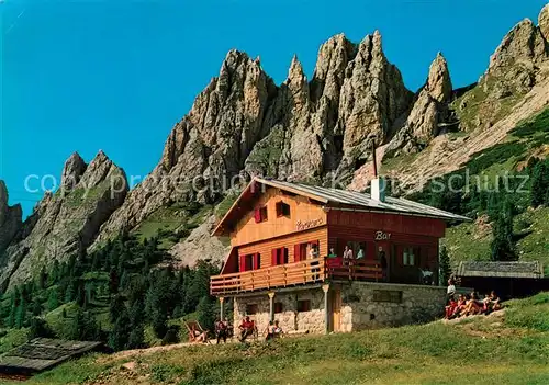 Selva Val Gardena Tirol Panorama Huette Kat. Wolkenstein Groeden