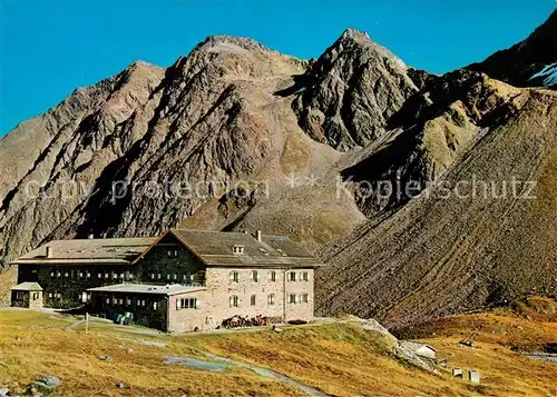 Dresdnerhuette Stubaier Alpen Peiljoch Troegler Kat. Neustift im Stubaital