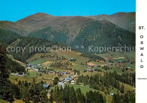 St Oswald Kaernten Fliegeraufnahme Kat. Bad Kleinkirchheim