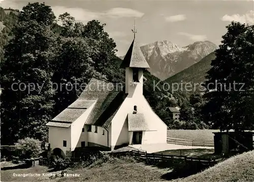 Ramsau Berchtesgaden Evangelische Kirche Kat. Ramsau b.Berchtesgaden