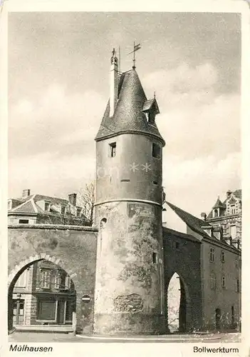 Muelhausen Elsass Bollwerkturm Kat. Mulhouse