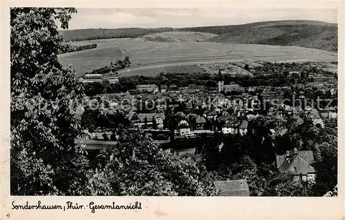 Sondershausen Thueringen Panorama Kat. Sondershausen