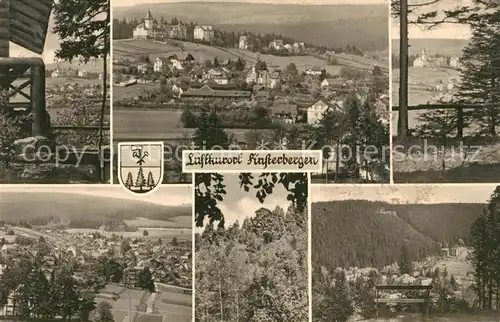 Finsterbergen Panorama Teilansichten Kat. Finsterbergen Thueringer Wald