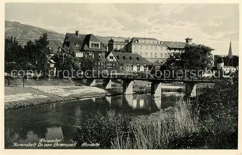 Ahrweiler Ahr Kuranstalt Dr von Ehrenwall Partie an der Ahr Kat. Bad Neuenahr Ahrweiler